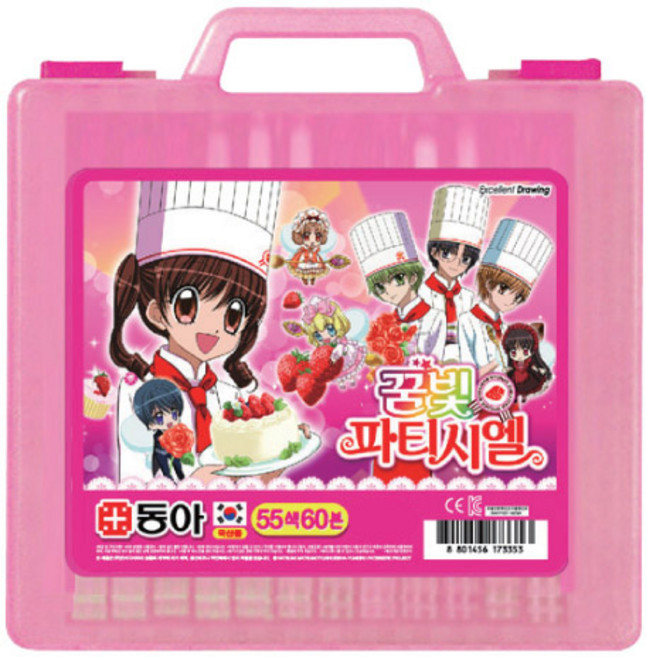 크레파스(55색/동아/핑크) 1개입