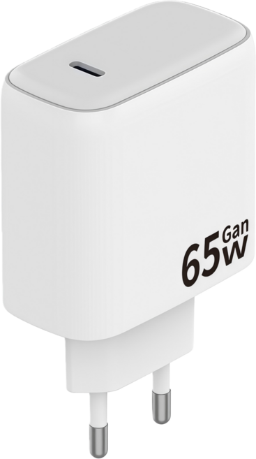 65W/45W PD PPS QC3.0 GaN 1포트 C타입 휴대폰 초고속 충전기 어댑터CDT0593, 1개, 화이트-65W