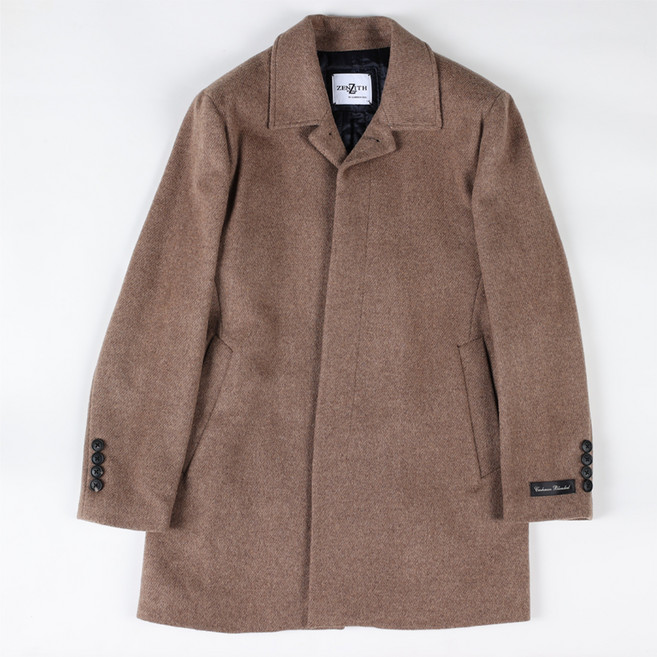 본사직영 제니스 남성 베이직 겨울 블랙 베이지 혼방 코트 (ZNWMC250)