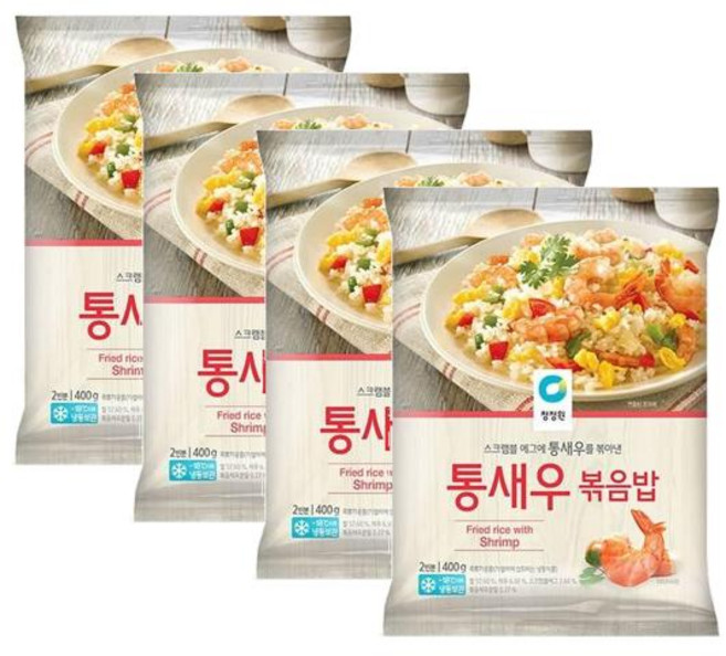 살이 통통한 통새우 볶음밥~, 4개, 400g