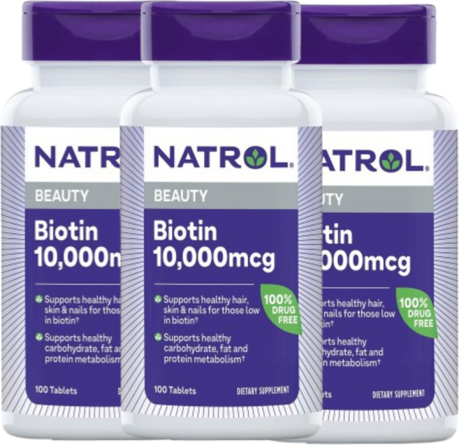 비오틴 10000 mcg 100 타블렛 3병