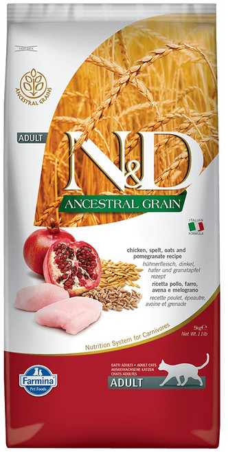 Farmina 法米納 ND 全系列 貓飼料 大包, 1個, LC1全齡貓-雞肉石榴5kg