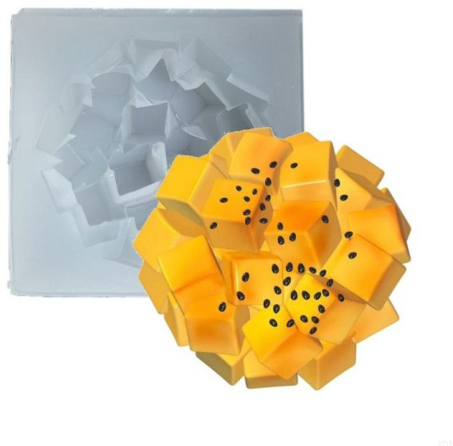 D7YB 꼬집는 실리콘 금형 DIY 케이크 초콜릿 장식 금형 고구마 그리드, 1개