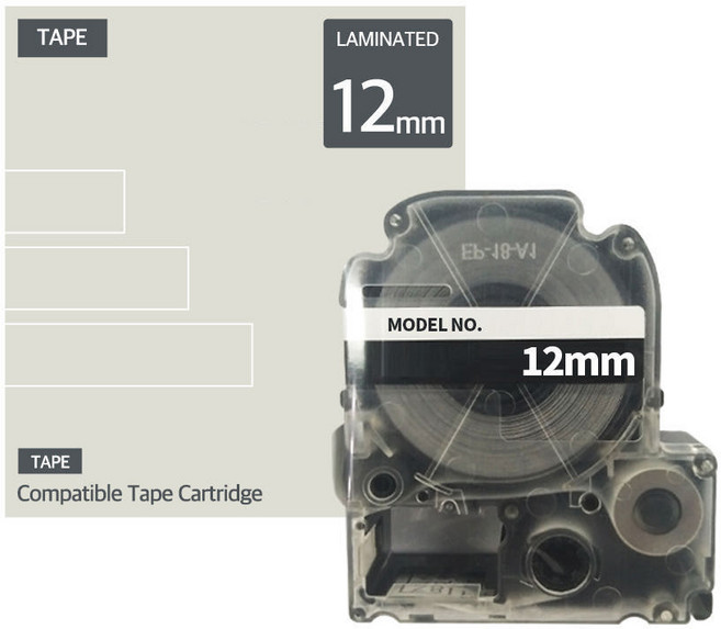 엡손 호환 라벨 테이프 6mm 12mm 18mm 24mm 36mm 라벨지 라벨기 라벨프린터, 18mm_빨강바탕_흰색글자SD18RW