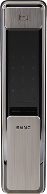 포유 솔리티 국산 SYNC SP 2000 푸시풀 디지털 도어락 방화문 현관문 카드키 주키, 고객직접설치, 솔리티 SYNC SP2000 디지털도어락