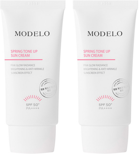 모델로 무기자차 톤업 선크림 (SPF50+ PA++++) 50ml 2개