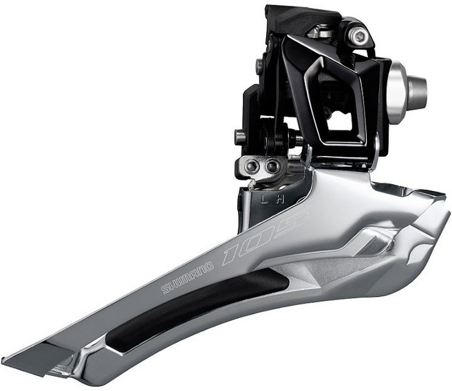 Shimano 105 R7000 公路車專業耳掛式前變速器, 1個, 黑色, 掛耳式, 黑色