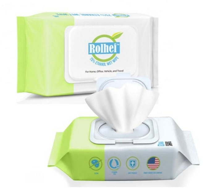 청소용 알콜티슈 롤헤이 5팩(500매) 물티슈, 500매, 1