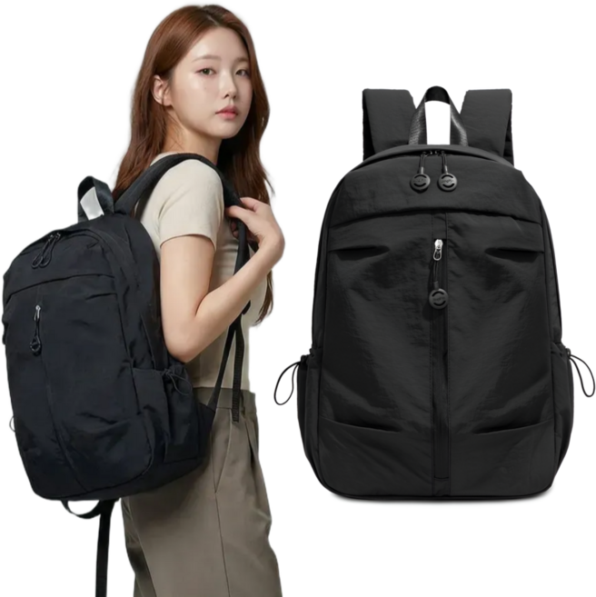 율드림 여성 나일론 백팩 가벼운 데일리 가방