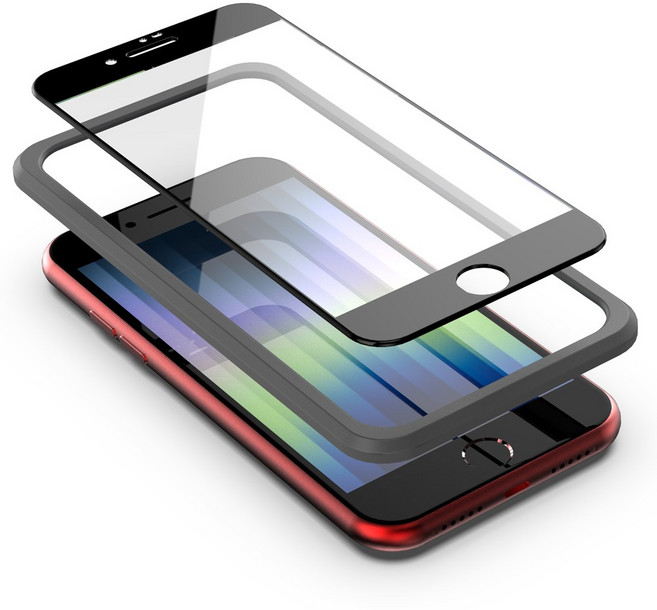 로랜텍 시력보호 블루라이트 차단 강화 휴대폰 액정 보호 필름 블랙, 1개