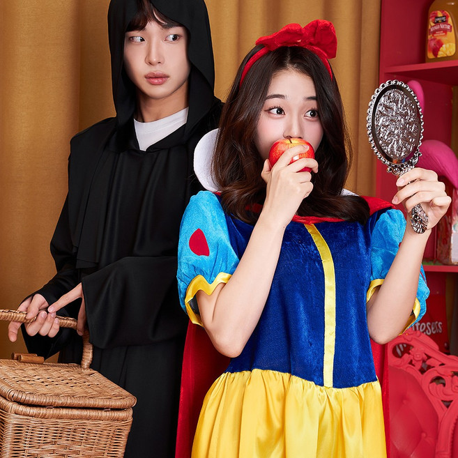 +당일발송+백설공주 마녀 남여공용 코스프레 할로윈 체육대회 졸업사진 공주의상