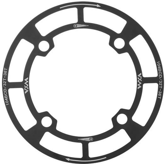 VXM MTB 자전거 크랭크 스타 링 보호대 104BCD 32 38T 커버 사이클링 가드 부품, 1개