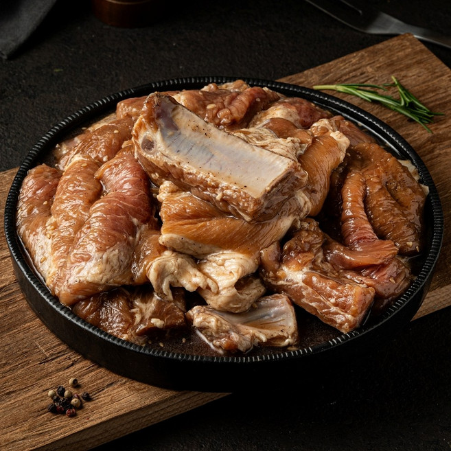홍이갈비 국내산 수제 양념돼지갈비, 500g, 1개