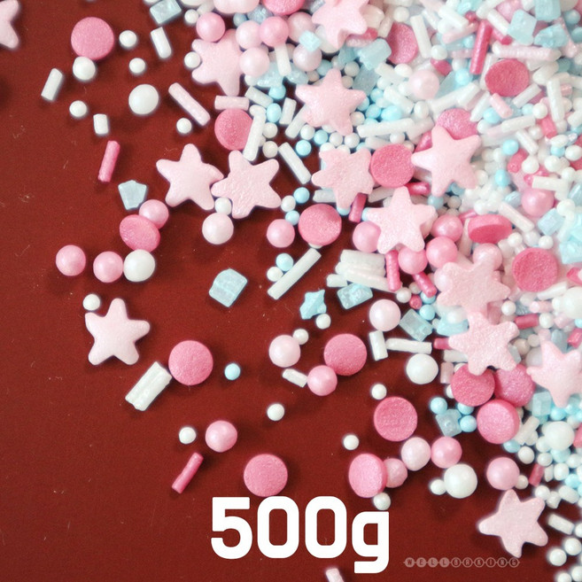 웰베이킹 트윙클 스프링클 믹스 핑크, 1개, 500g