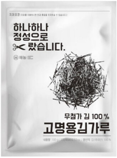 원씨푸드 해농 고명용 김가루 100g(4cm) 기자미노리 생김가루 무조미 무첨가, 1개, 100g