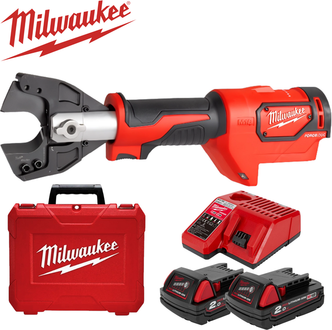 밀워키 정품 M18 HCC-202C 충전 유압 케이블 커터 자체 제작 압착 조우 겸용 세트, 1개