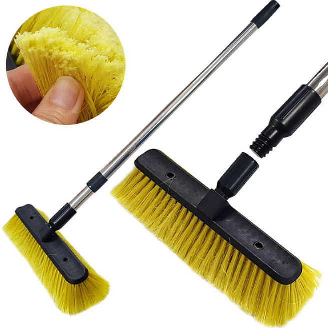 와이드세차솔헤드(기본형/28cm)+스크류스텐2단자루 세트, 1개, 혼합