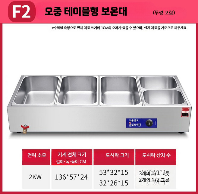 반찬 샐러드 식자재 워머기 토핑 재료함 온장고, AE. F2 다섯 박스 (평생 보증)