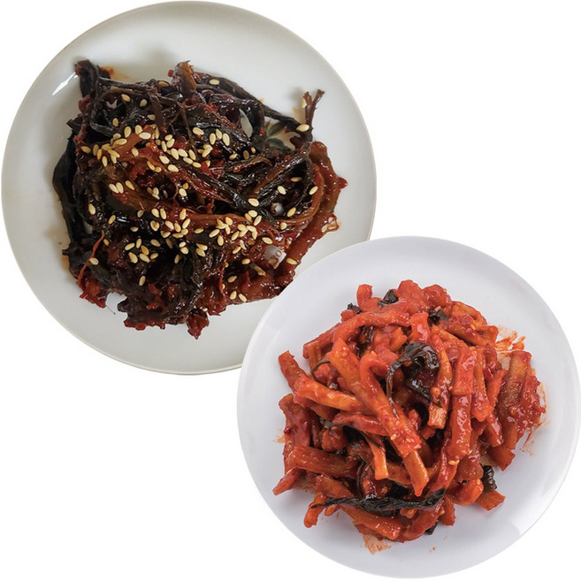 선미식가 밥도둑 무말랭이 무침 1kg + 감칠맛 고들빼기 무침 1kg, 1세트, 2kg