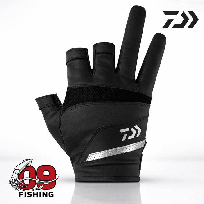 다이와 DG-2226 낚시장갑 3컷 쓰리컷 한국다이와정공, 1개, 블랙