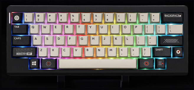 [청이스토어] EPOMAKER Hack59무선 기계식 키보드 HHKB배열 Gasket 블루투스 QMK/VIA 핫스왑 RGB라이트, 자등꽃축, Hack59버전-블랙그레이