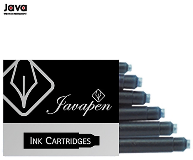 자바펜 카트리지잉크 6본입 블랙, 1개