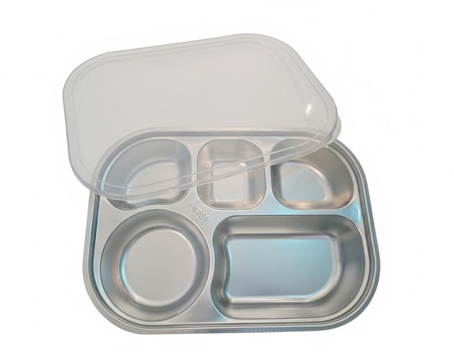 ELSE 304 스테인리스 유아식기세트 (뚜껑 포함), 1개, 스탠식가+뚜겅