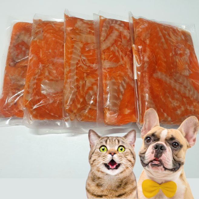 연어 혈합육파지 강아지간식용 500gx5팩, 500g, 5개