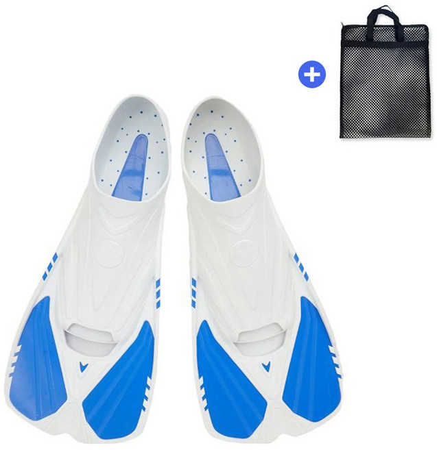 아레나 오리발 숏핀 A5AC1AF03 +빅메쉬백 증정, 화이트