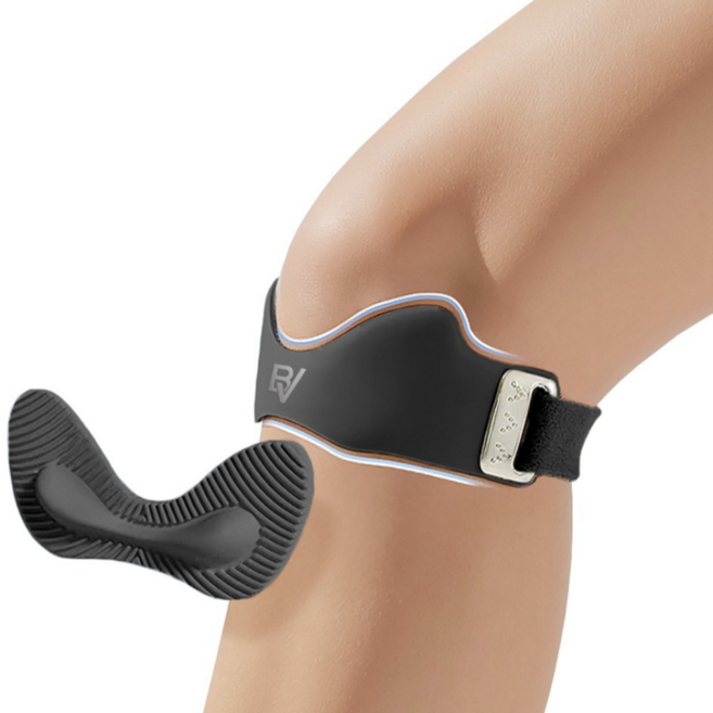 브릿지뷰 다이나믹 에어 슬개골 관절 무릎보호대, 블랙, 2개