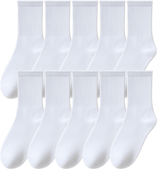 바디스윗 주니어 학생 중목 양말 10켤레