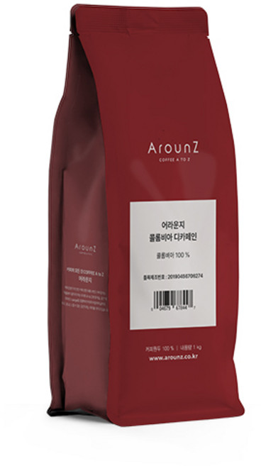 어라운지 콜롬비아 디카페인 1kg, 1개, 홀빈(분쇄안함)