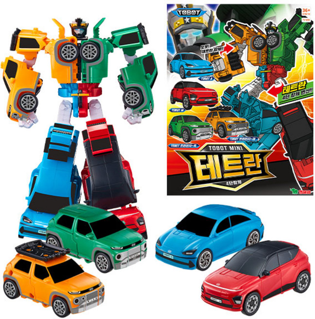 영실업-미니 또봇 테트란 (4단 합체)), 1개, 혼합색상