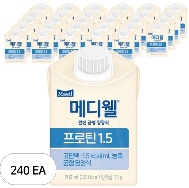 메디웰 프로틴 1.5, 200ml, 240개