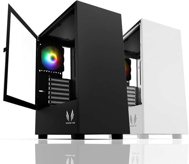 쓰리알시스템 3RSYS R150 블랙 컴퓨터 케이스 미들타워, 1개