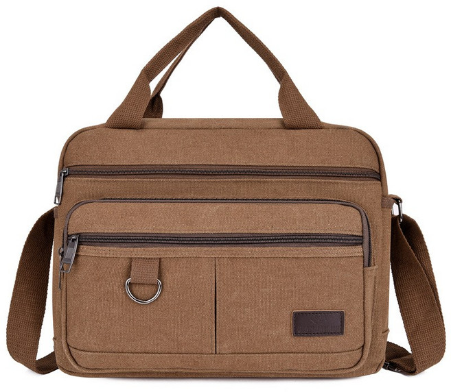 ANYOU 남성 캔버스 서류가방 통근 여행용 크로스 백
