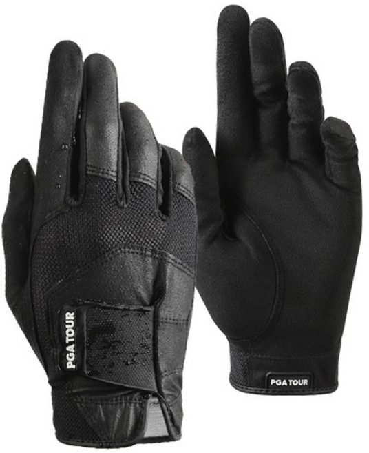 [PGA투어] 레인 그립 글러브 남성 비오는 날 골프 장갑 / 양손장갑, 1개