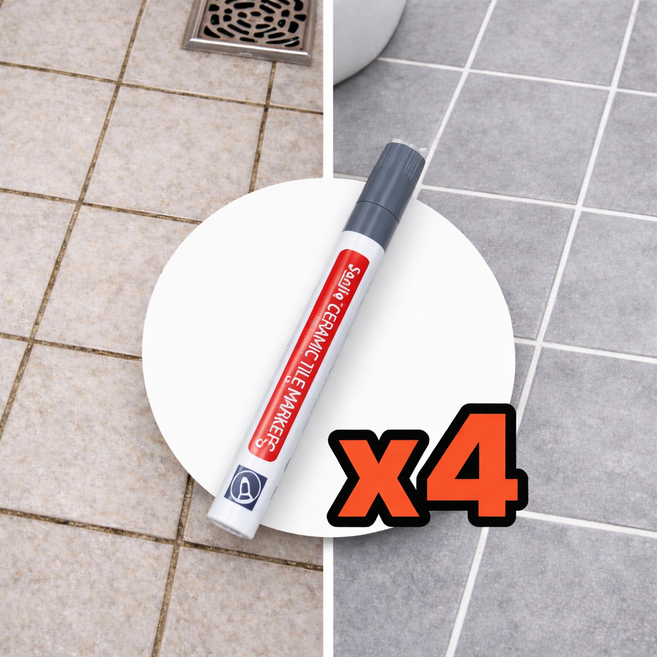 블루빈 욕실 화장실 셀프시공 타일 줄눈 마카펜, 쿨 그레이, 4개
