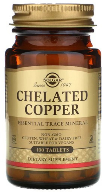 솔가 킬레이티드 코퍼 타블렛, 1개, 100개입, 100정