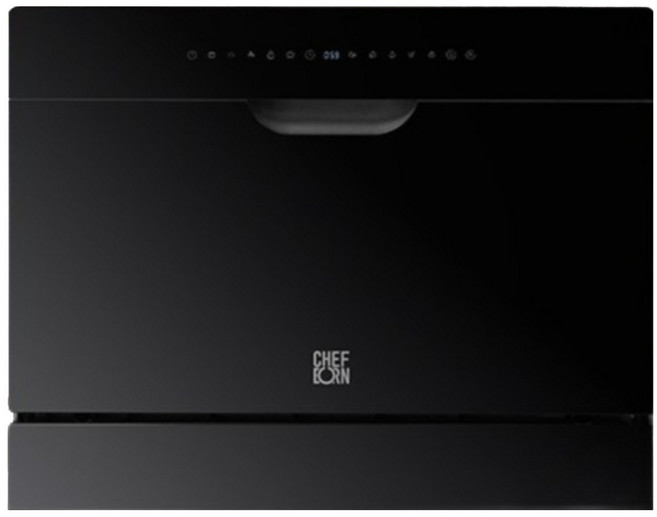 쉐프본 워시폴8블랙라벨 무설치 무타공 식기세척기 6인용, 고객직접설치, WQP6-8404Y1(S)-KR, _블랙_