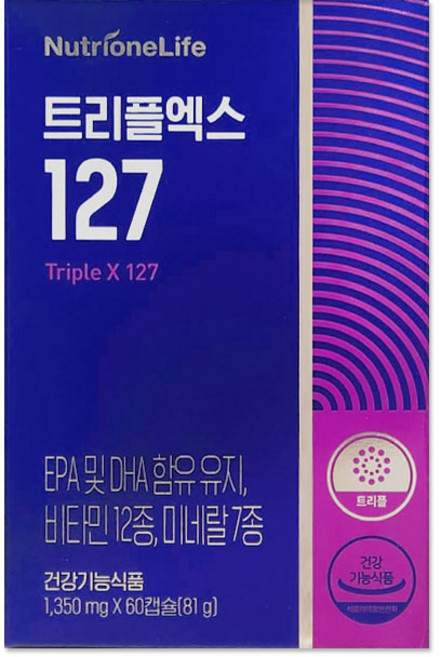 뉴트리원 트리플엑스 127 멀티비타민, 60정, 1개