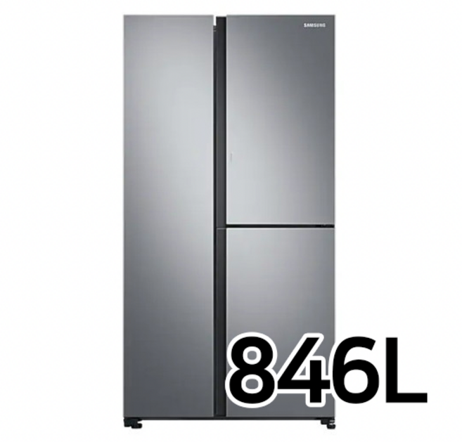 삼성 양문형 냉장고 3도어 RS84T5081SA 846L-EL, 메탈 그라파이트