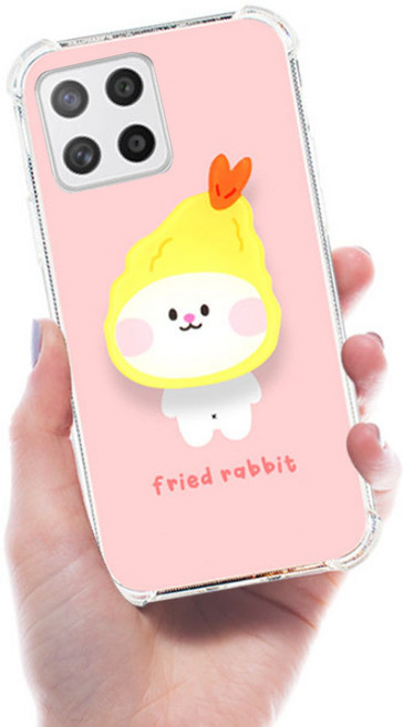 앤아트 갤럭시 A32 4G 투명 범퍼 케이스 + 스마트톡 거치대 A325 휴대폰 케이스 LTE