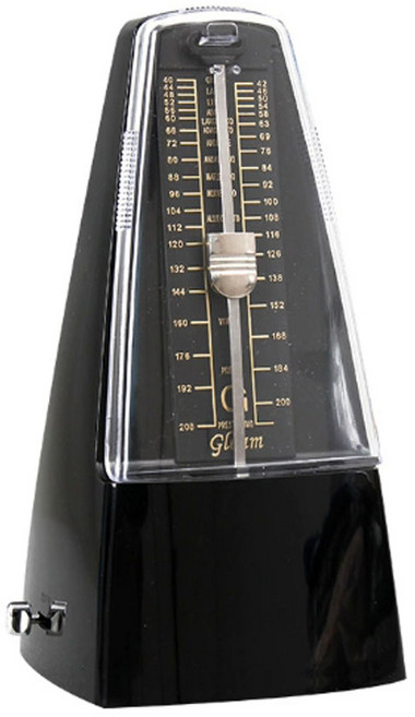 체리스팟 악기연주 박자기 CS-27Y 피아노 메트로놈 수동 태엽식, 블랙, 1개