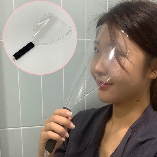 헤어 스프레이 얼굴가리개 미용실 페이스커버 투명 가림막