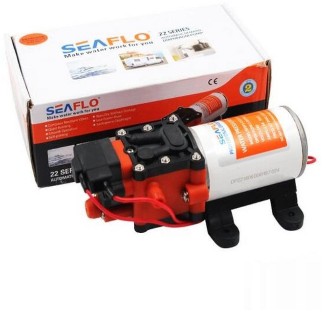 SEAFLO 22 시리즈 워터 펌프 24V SFDP2-013-100-22 1.3GPM 100PSI 자동 해양 다이어프램 펌프, 01 24V SPDP2-013-100-22, 1