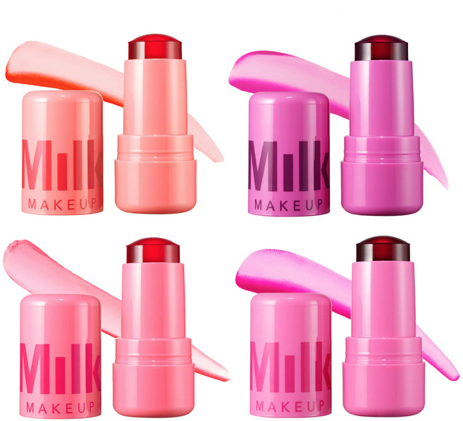밀크메이크업 MILK MAKEUP 쿨링 워터 젤리 틴트 립 앤 치크 블러셔 4컬러택1, 1개, Burst - Poppy Pink