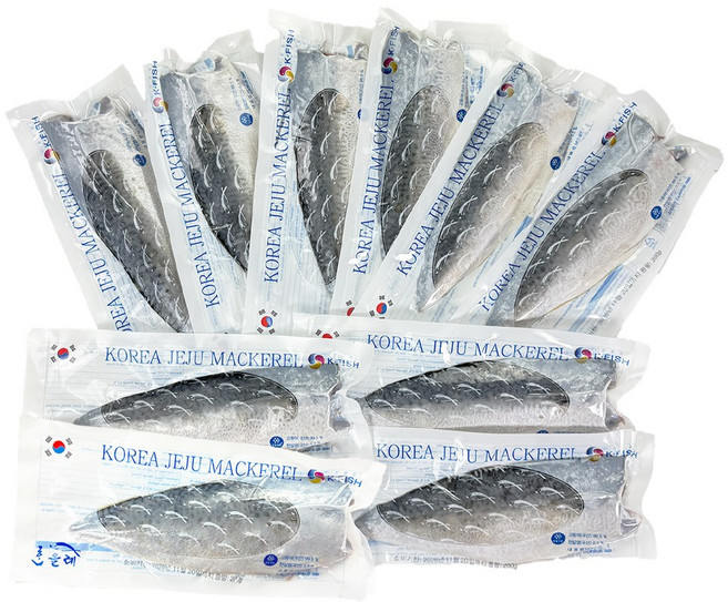 해물총각 국산 제주 고등어살 왕특대, 10개, 180g