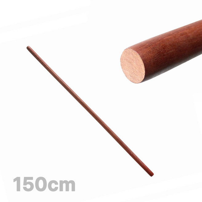 박달나무 운동봉 150cm ( 나무 스트레칭봉 홈트 홈짐 필라테스 원목 요가봉 스트레칭바 마사지 긴 밀대 체조봉 목봉 발 지압봉 )