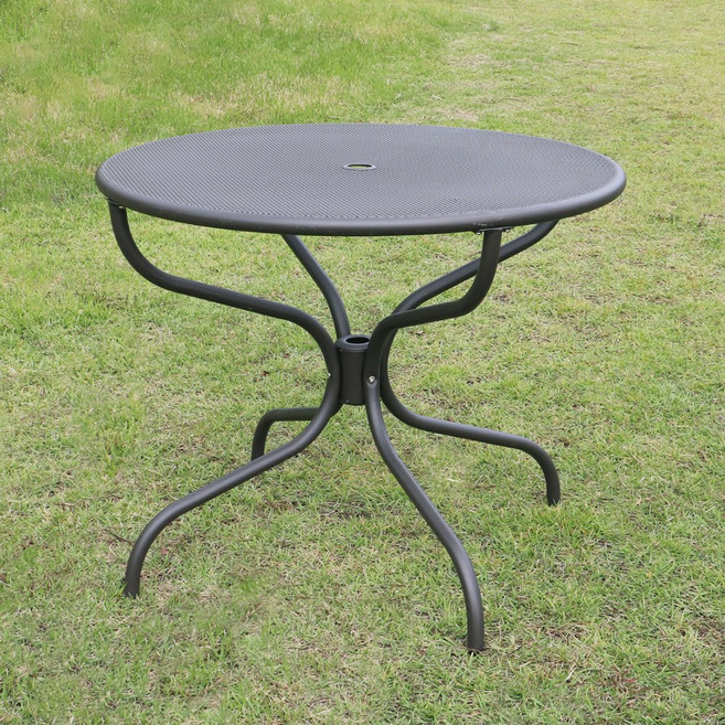 체어센스 오슬로 원형 테이블 야외 철망, 오슬로 그레이 원형